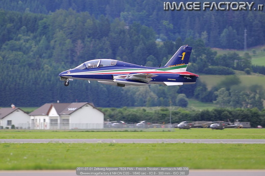 2011-07-01 Zeltweg Airpower 7629 PAN - Frecce Tricolori - Aermacchi MB-339